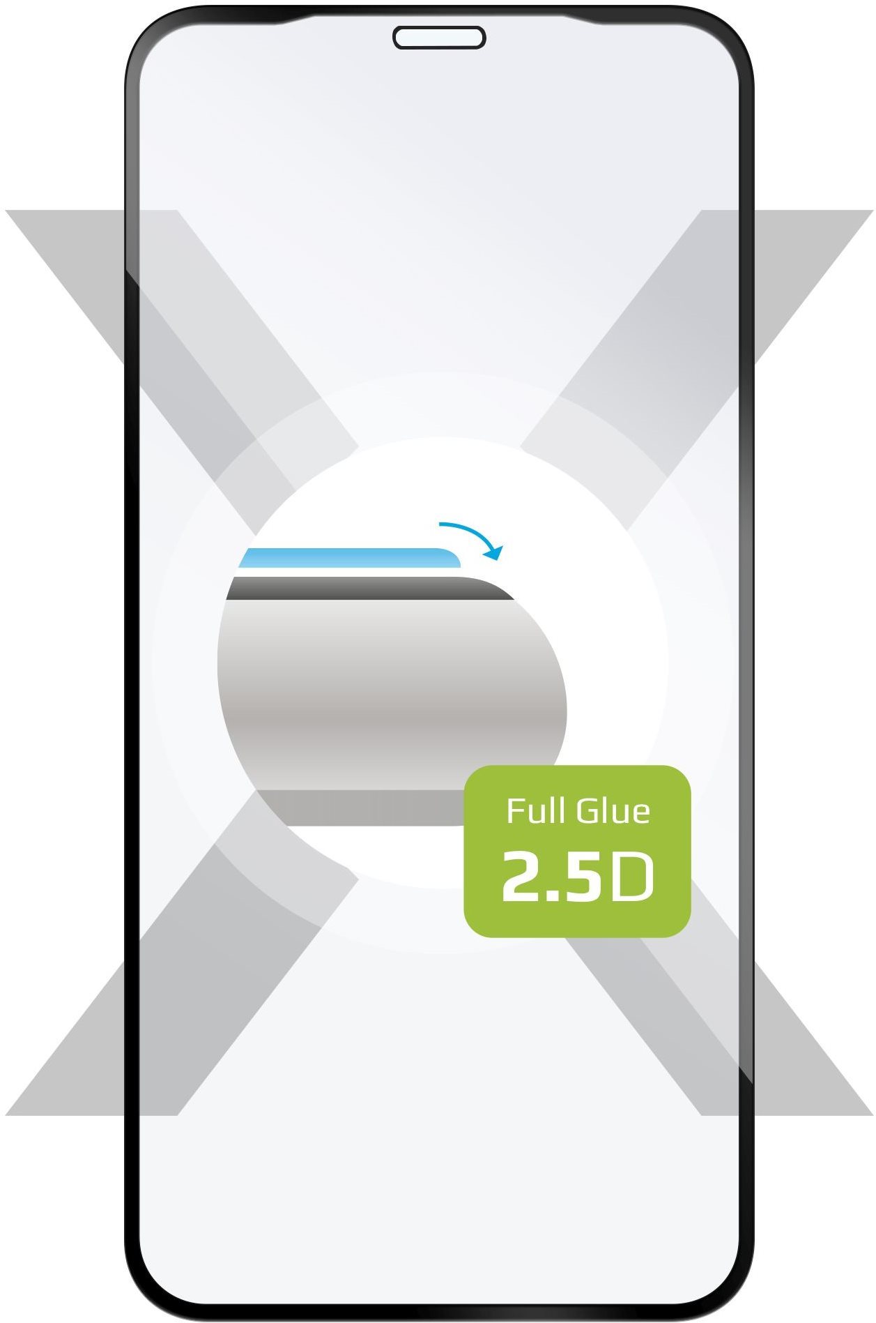 FIXED FullGlue-Cover pro Apple iPhone XR/11 černé