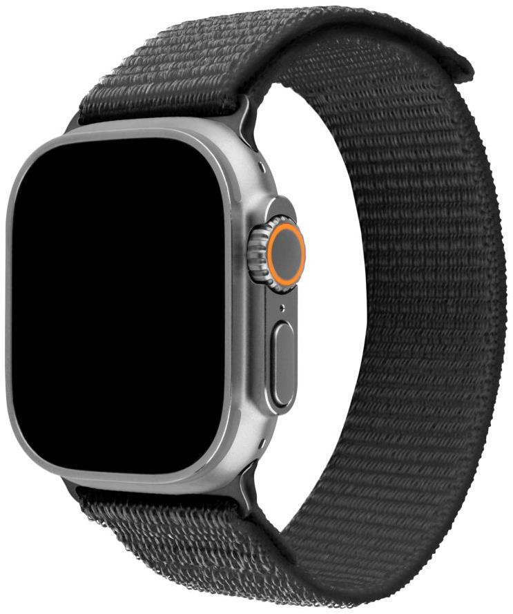 FIXED Nylon Sporty Strap pro Apple Watch Ultra 49mm tmavě šedý
