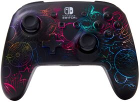 PowerA Enhanced Wireless Controller for Nintendo Switch with Lumectra - Galactic Vortex