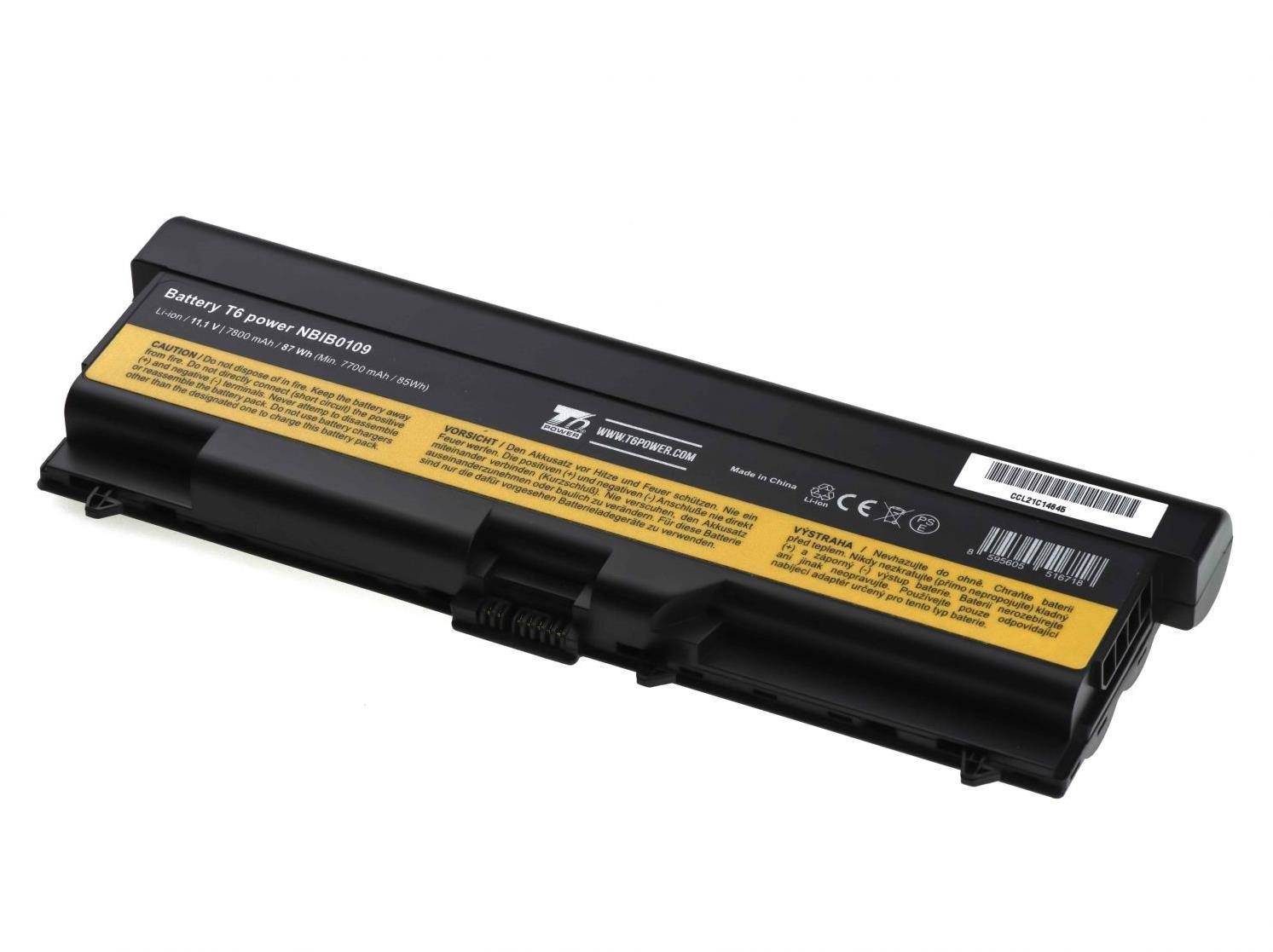 T6 power Lenovo ThinkPad T430, T530 serie, 7800mAh, 87Wh, 9cell