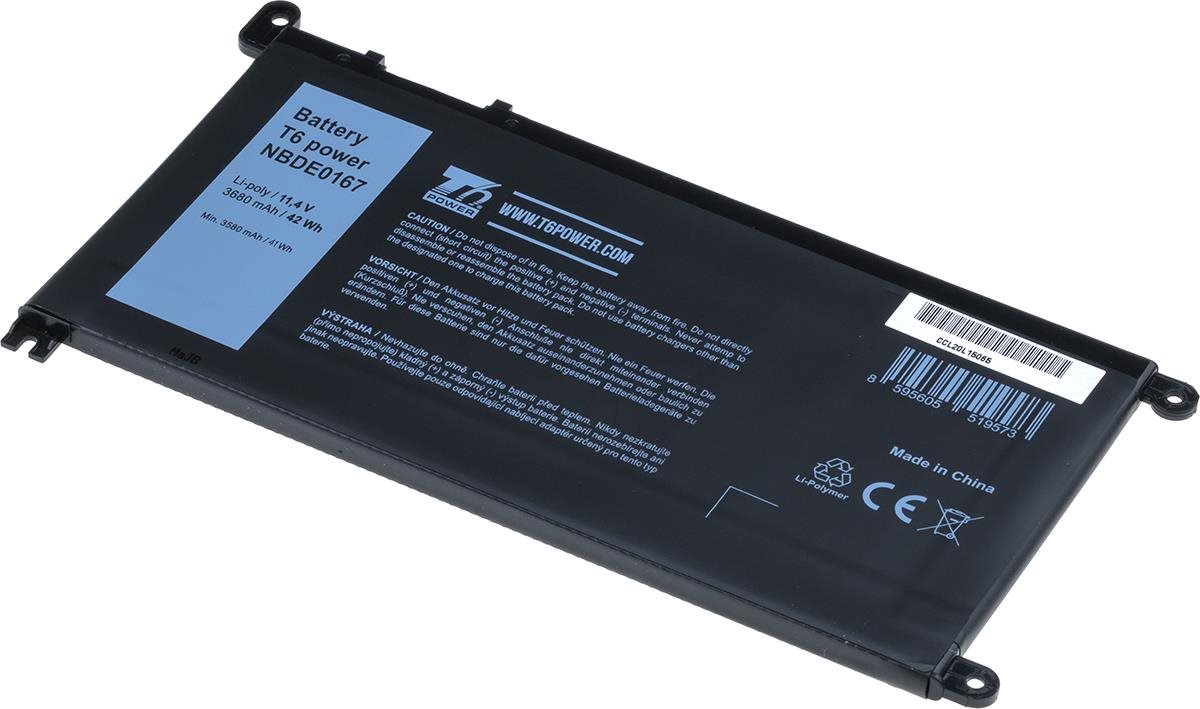 T6 Power pro notebook Dell 3CRH3, Li-Ion, 3680 mAh (42 Wh), 11,4 V