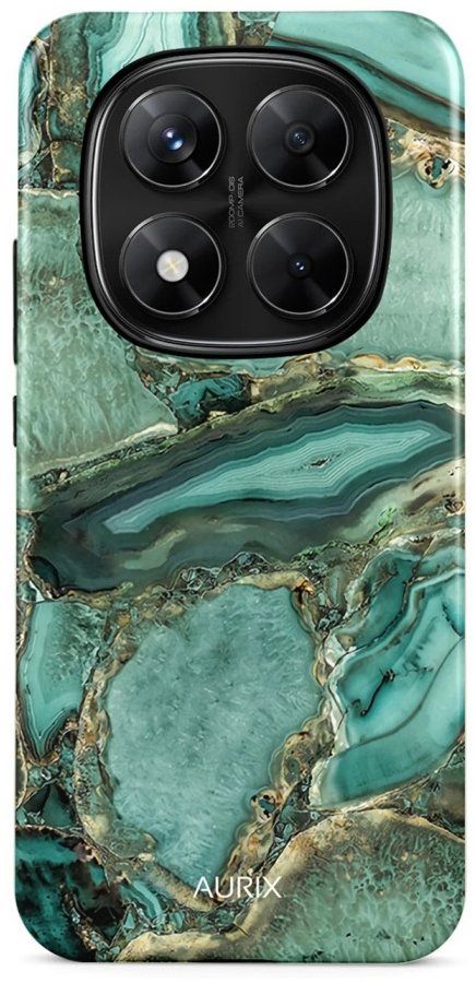TopQ Kryt AURIX Xiaomi Redmi Note 14 Pro pevný Emerald Glow 136511
