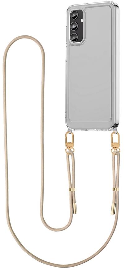 TopQ Esthetique Samsung A15 s béžovou šňůrkou průhledný 126521