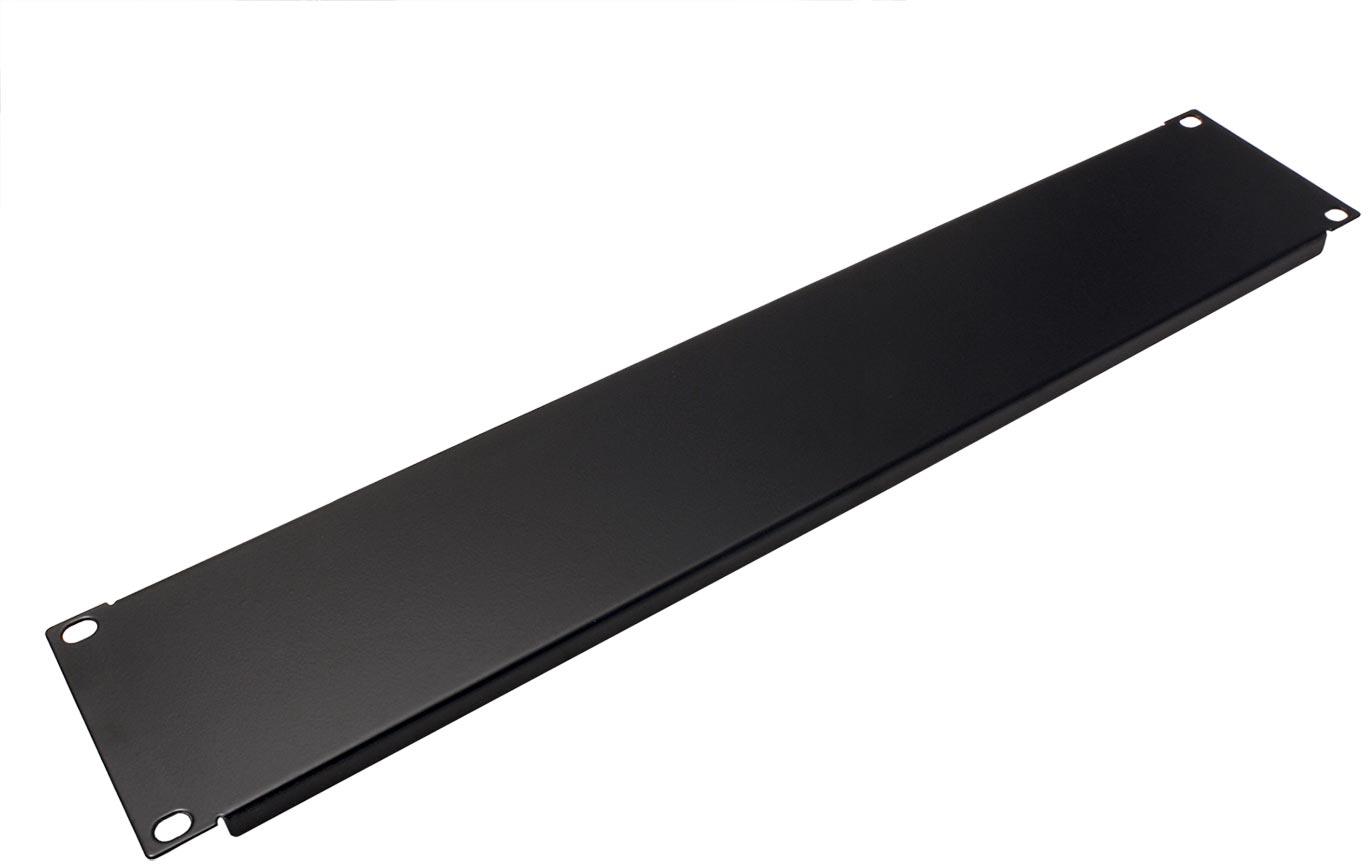 VALUE 19" zaslepovací panel 2U, kovový, černý