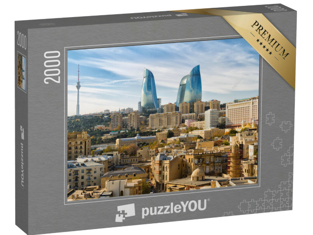 puzzle 2000 dílků „Baku, hlavní město Ázerbájdžánu“