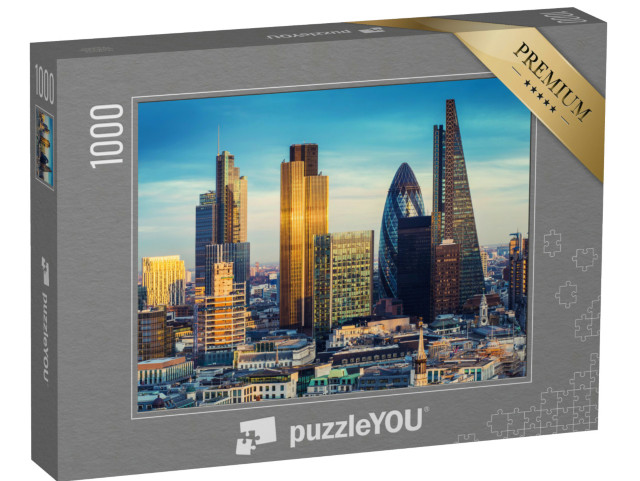 puzzle „Bankovní čtvrť v centru Londýna, Anglie“