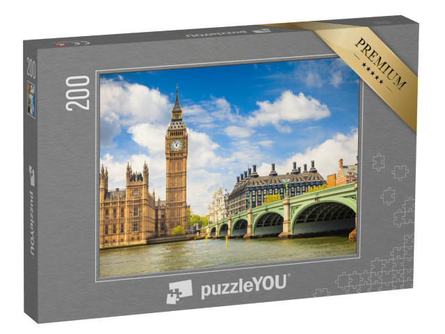 puzzle 200 dílků „Big Ben a budovy parlamentu, Londýn, Anglie“
