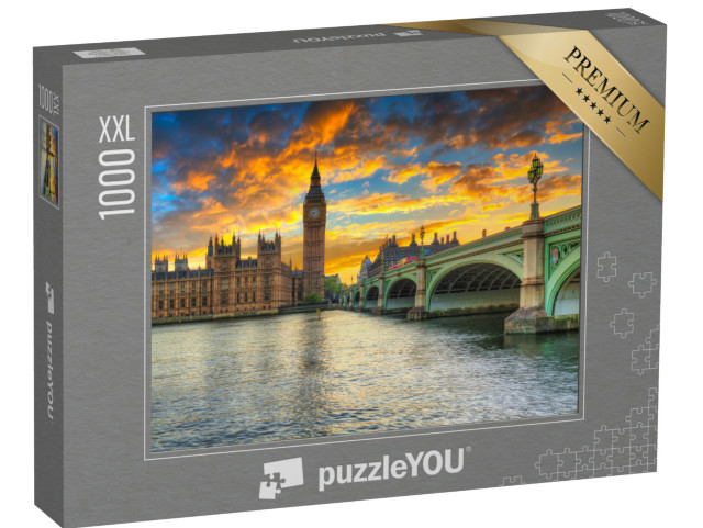 puzzle 1000 dílků XXL „Big Ben a Westminsterský palác, Londýn, Anglie“