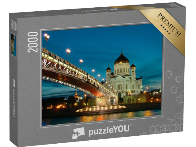 puzzle 2000 dílků „Chrám Krista Spasitele, Moskva“