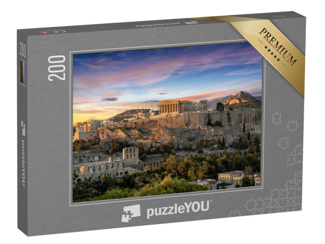 puzzle 200 dílků „Chrám Parthenon na aténské Akropoli, Řecko“
