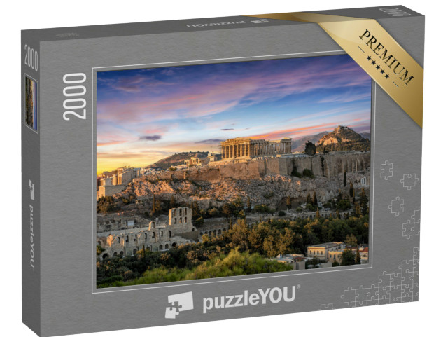 puzzle 2000 dílků „Chrám Parthenon na aténské Akropoli, Řecko“