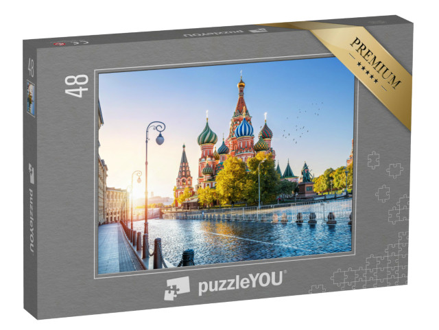 puzzle 48 dílků „Chrám Vasila Blaženého na Rudém náměstí, Moskva“