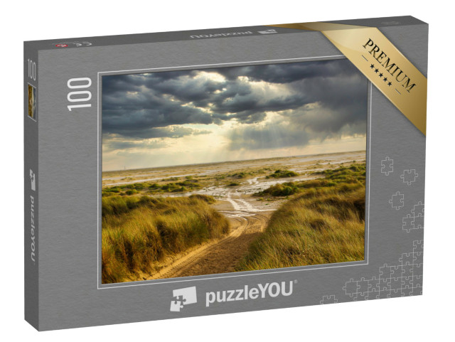 puzzle 100 dílků „Duny na pláži v Amrumu, Německo“