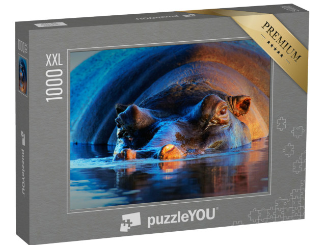 puzzle 1000 dílků XXL „Hroch zblízka v Krugerově národním parku“