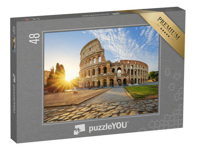 puzzle 48 dílků „Koloseum v ranním slunci, Řím, Itálie“