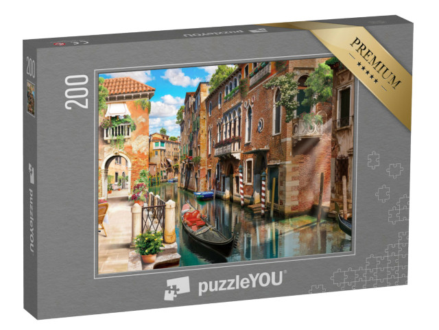 puzzle 200 dílků „Krásné Benátky, Itálie“