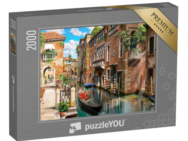 puzzle 2000 dílků „Krásné Benátky, Itálie“