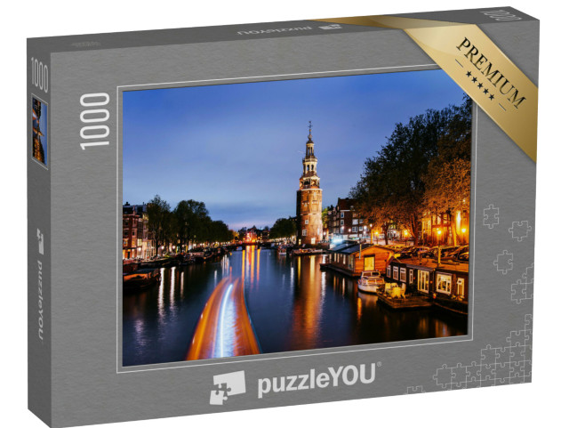 puzzle „Letní noc v Amsterdamu, Holandsko“