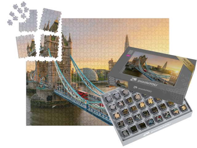 SMART SORTED® | Puzzle 1000 dílků „Londýnský most Tower Bridge, Anglie“