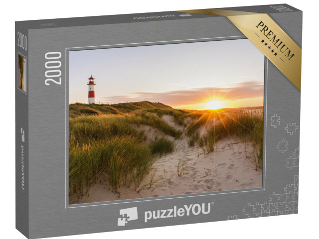 puzzle 2000 dílků „Maják na ostrově Sylt, Šlesvicko-Holštýnsko, Německo“