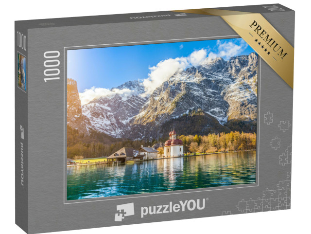 puzzle „Malebná horská krajina u jezera Königssee v Bavorsku, Německo“