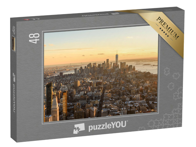 puzzle 48 dílků „Manhattan s Empire State Building shora, New York, USA“