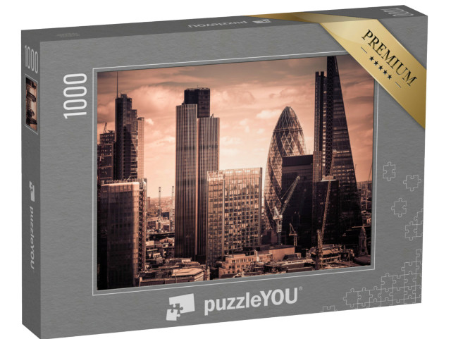 puzzle 1000 dílků „Mrakodrap, Londýn, Anglie“