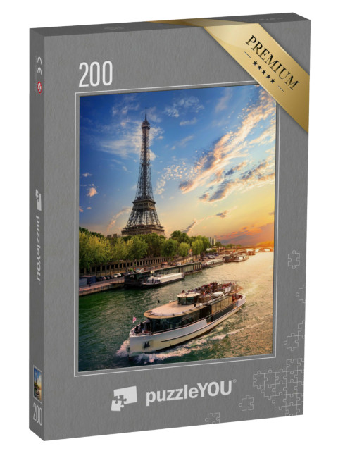 puzzle 200 dílků „Paříž ve večerním světle, Francie“