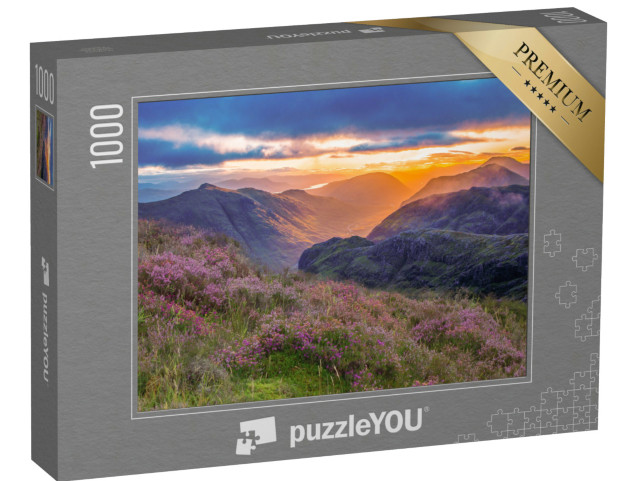 puzzle 1000 dílků „Pohled do údolí Glencoe, Skotská vysočina, Skotsko“