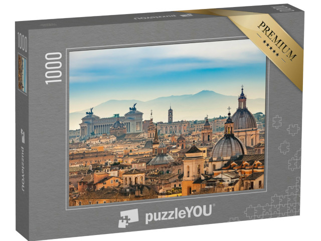 puzzle 1000 dílků „Pohled na Řím z Andělského hradu, Itálie“