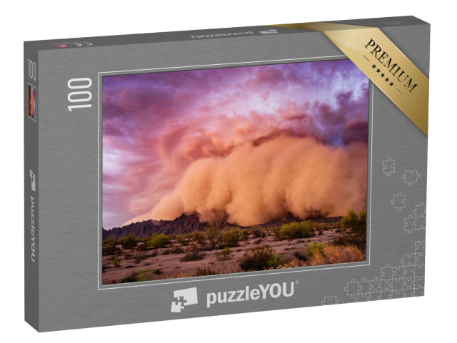 puzzle 100 dílků „Prachová bouře Haboob v arizonské poušti“