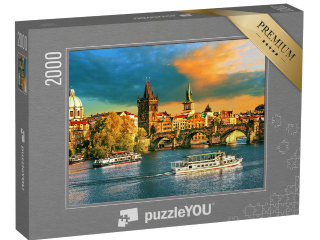 puzzle 2000 dílků „Praha na Vltavě, Česká republika“