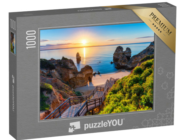 puzzle „Praia do Camilo, modrá pláž v Algarve, Portugalsko“