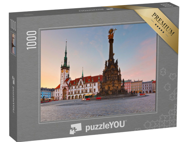 puzzle „Radnice a sloup Nejsvětější Trojice, Olomouc, Česká republika“