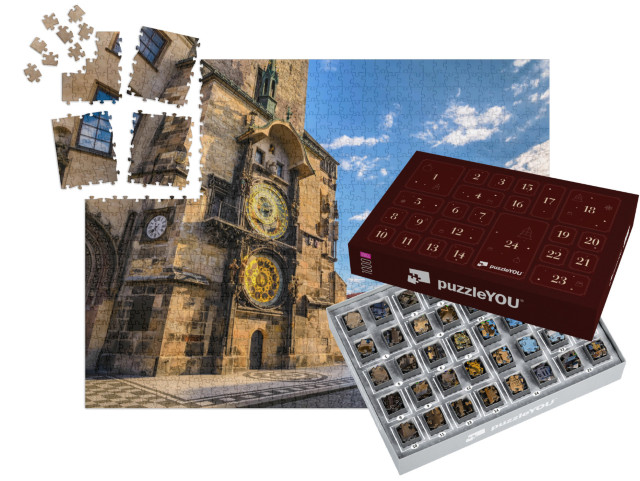 Adventní kalendář „Staroměstský orloj, Praha, Česká republika“