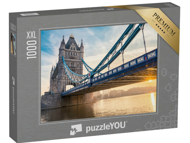 puzzle 1000 dílků XXL „Tower Bridge se sluneční pochodní, Anglie“