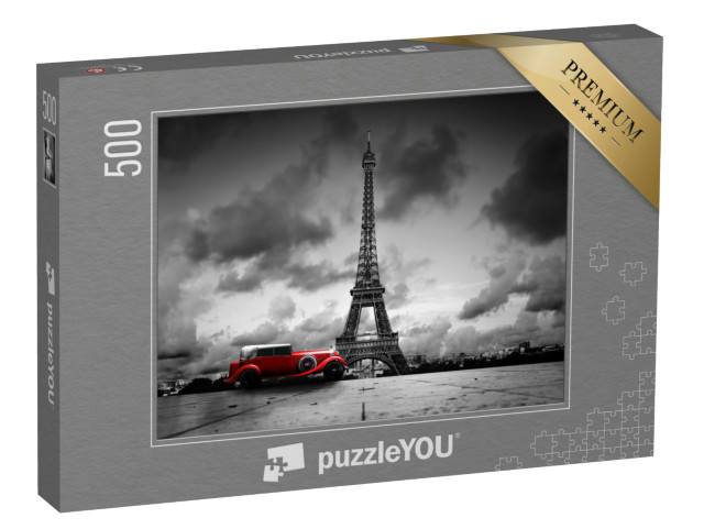 puzzle 500 dílků „Umělecký obraz Eiffelovy věže, Paříž, Francie“