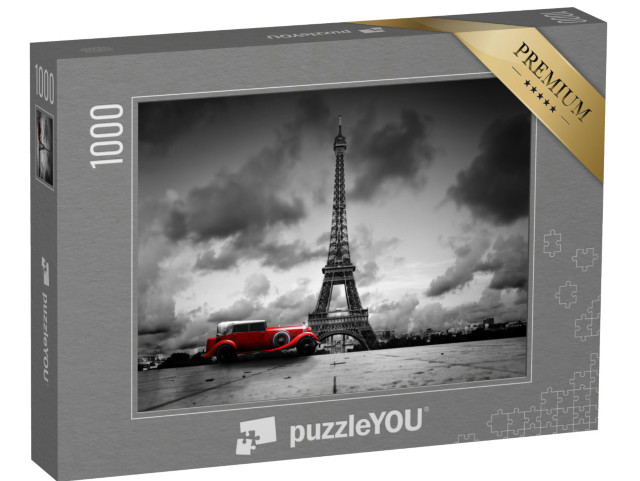 puzzle 1000 dílků „Umělecký obraz Eiffelovy věže, Paříž, Francie“