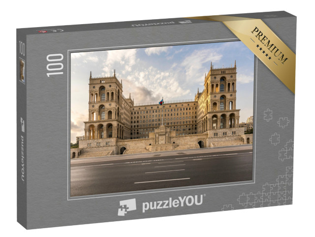 puzzle 100 dílků „Vládní budova v Baku, Ázerbájdžán“