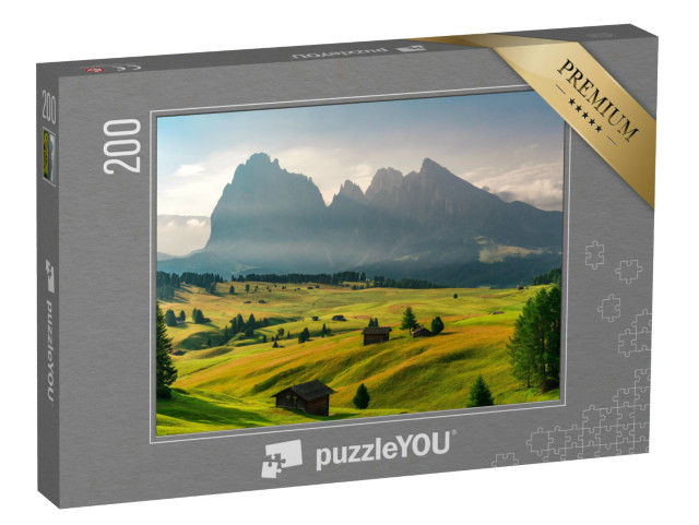 puzzle 200 dílků „Východ slunce v létě v Dolomitech, Itálie“