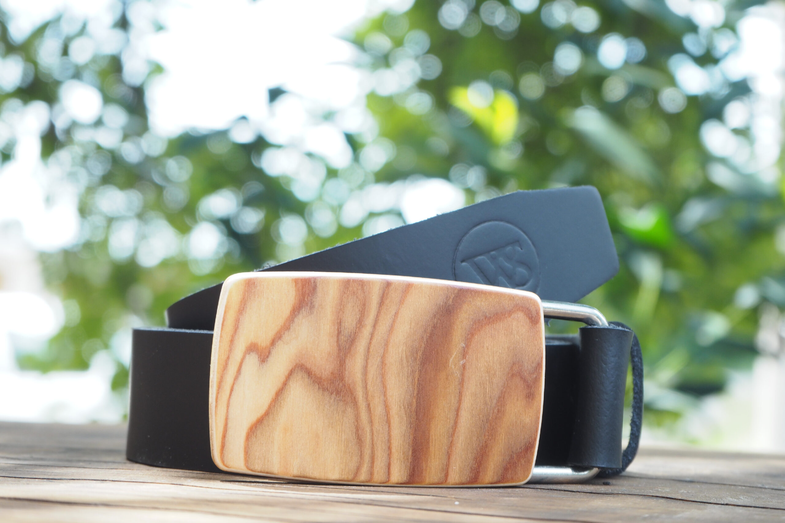 Wood Style Opasek Kulatý Kořenice Obvod pasu: 90, Barva kůže: Černá