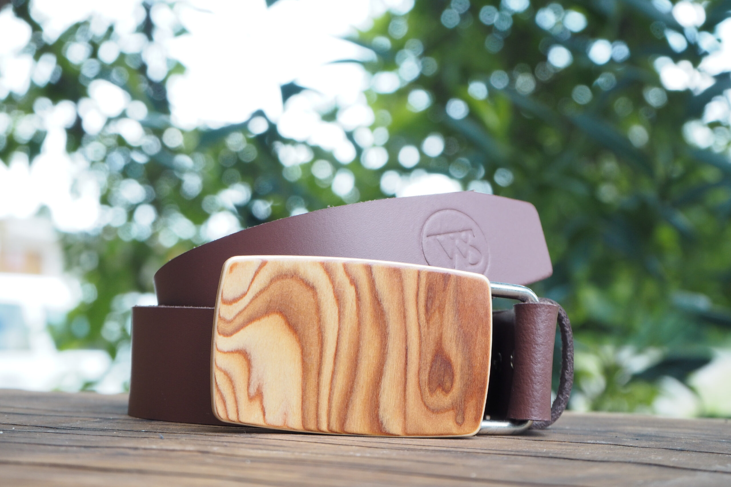 Wood Style Opasek Kulatý Kořenice Obvod pasu: 110, Barva kůže: Hnědá
