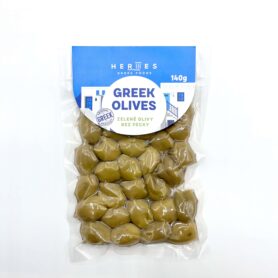 Hermes zelené olivy bez pecky vakuum 140g
