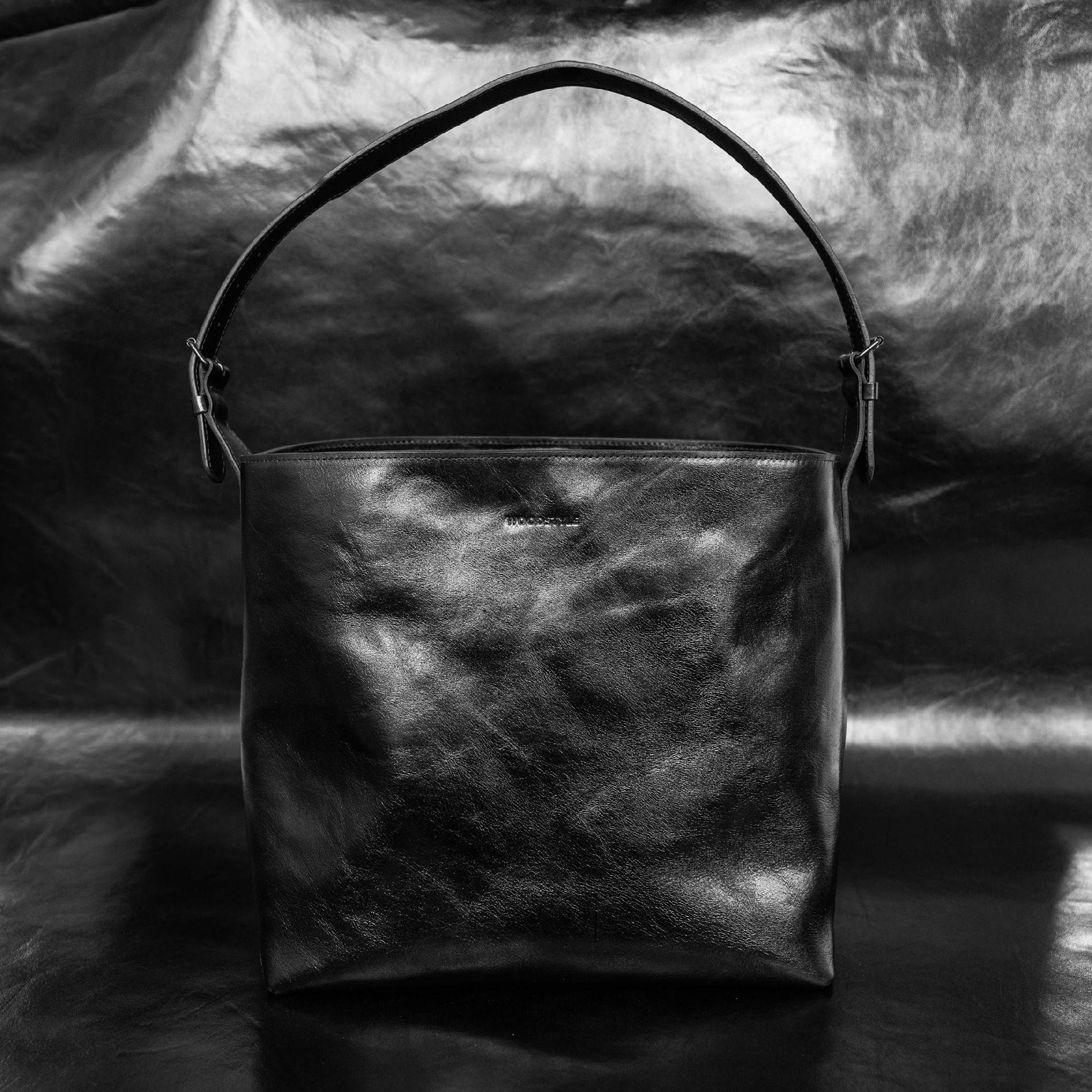 Wood Style Tote Bag Varianta: Kabelka s kapsičkou