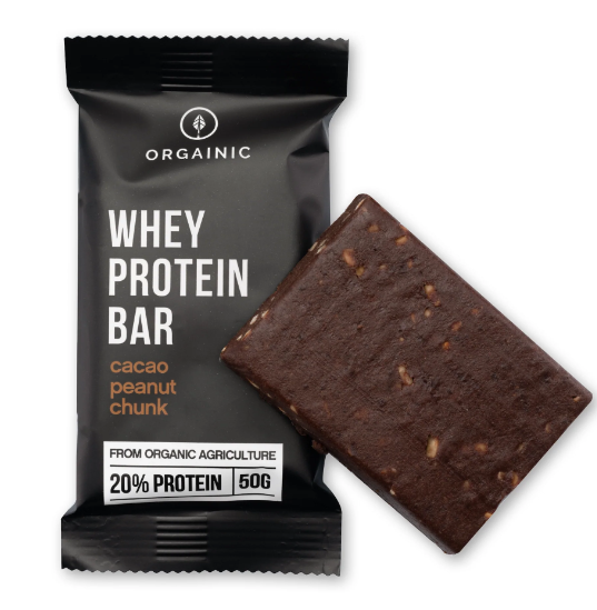 ORGAINIC BIO Proteinová Energy Tyčinka - (ORGAINIC) ORGAINIC: Kakao/Buráky - 1 Krabice (12 Tyčinek)