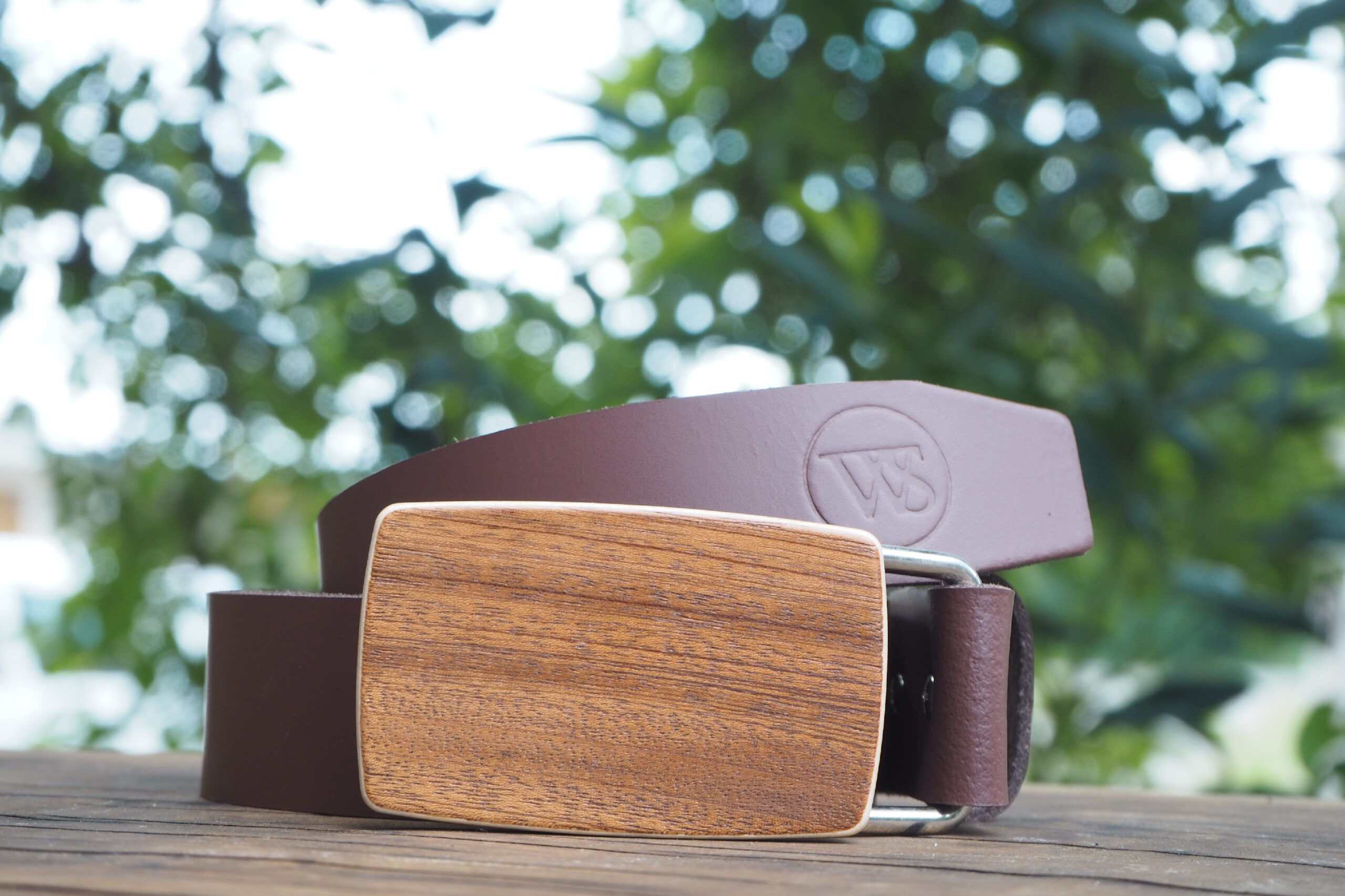 Wood Style Opasek Kulatý Třešeň Obvod pasu: 85, Barva kůže: Hnědá