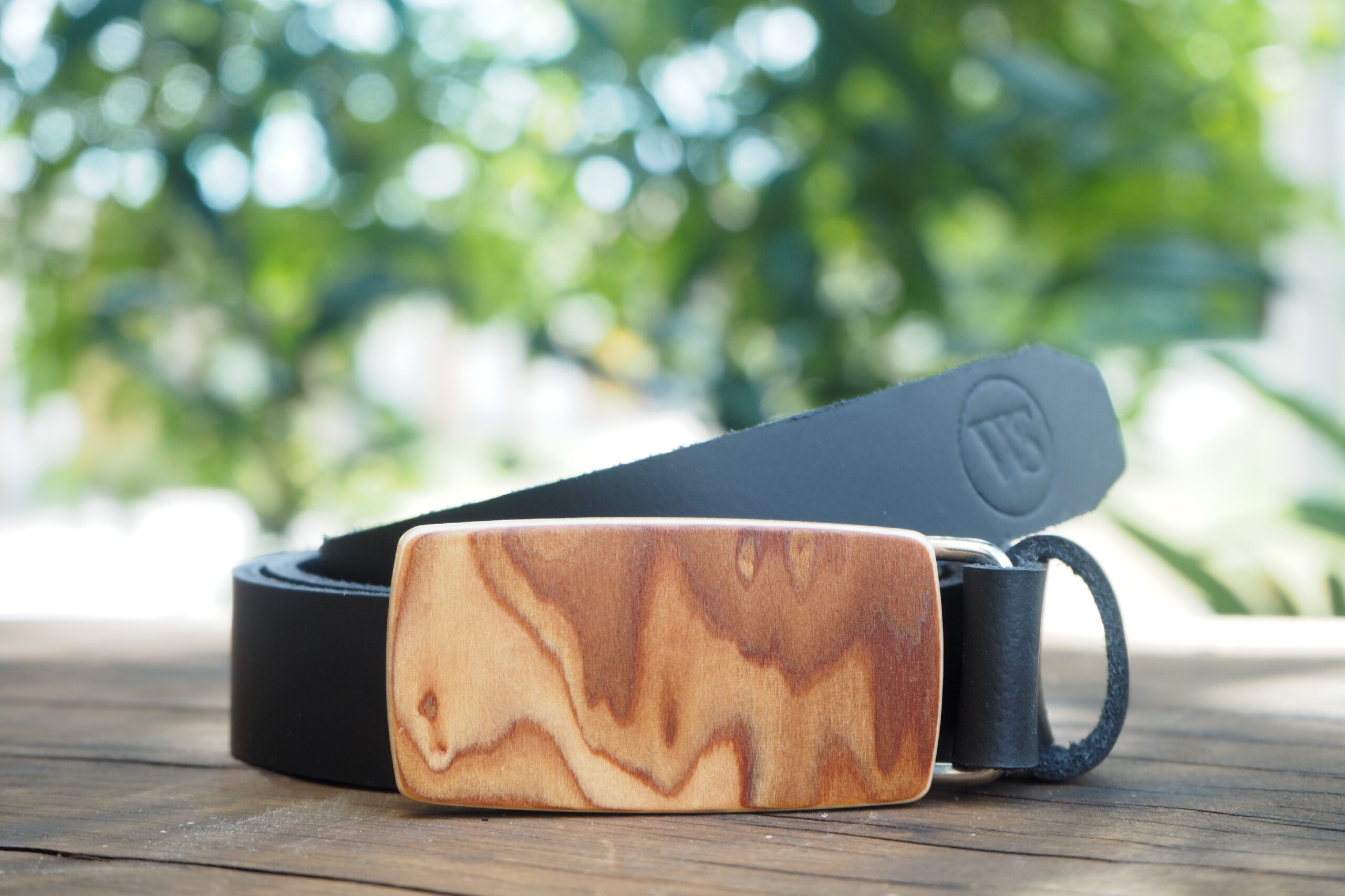 Wood Style Opasek Slim Kořenice Obvod pasu: 90, Barva kůže: Černá