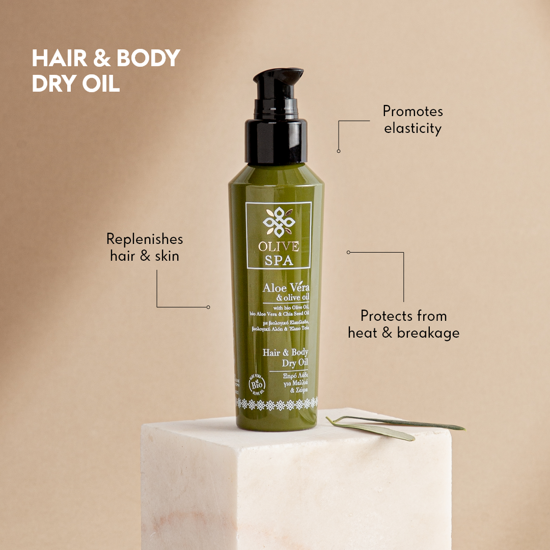 OLIVE SPA suchý olej na vlasy a tělo s aloe vera 100ml - Obrázek 2