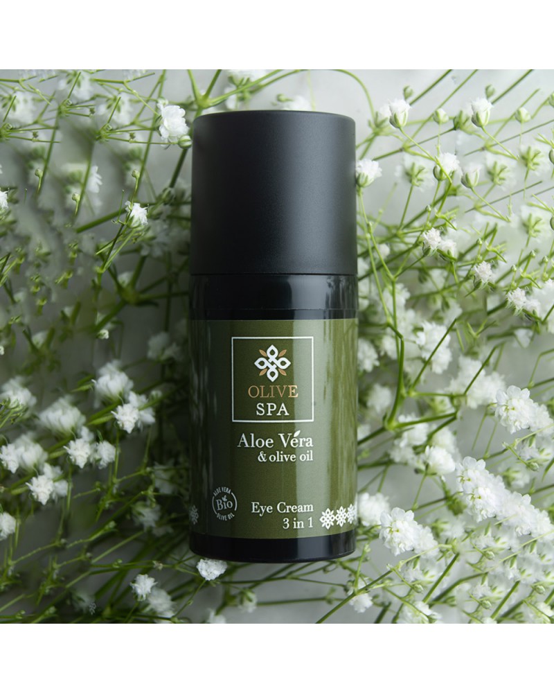 OLIVE SPA oční krém 3 v 1 s bio olivovým olejem, aloe vera a edemine® 30 ml - Obrázek 5