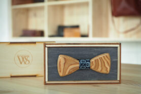 Wood Style Motýlek Mini Kořenice Barva středu: WS Modrotisk